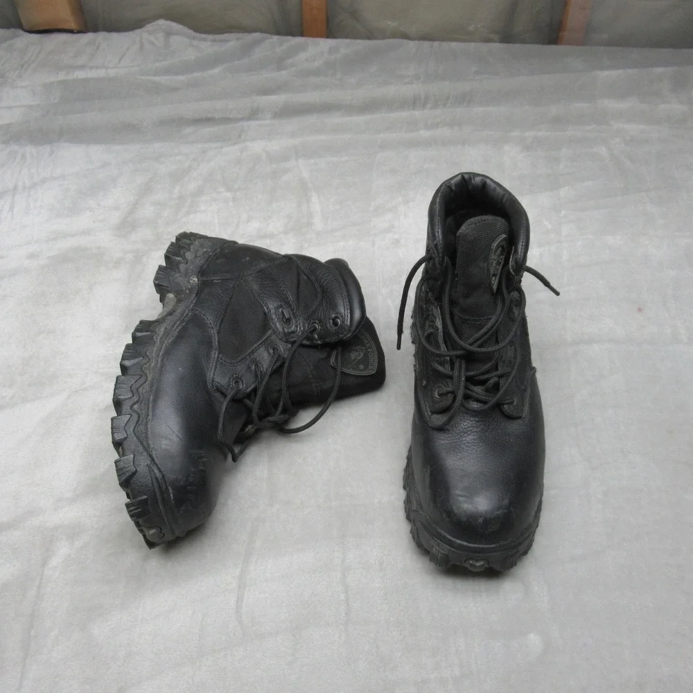 Rocky Mens 9M Boots‎ Black Leather Waterproof R6004 6